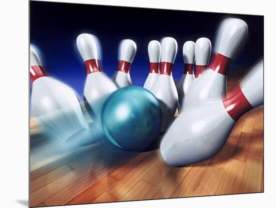 A Bowling Strike-Matthias Kulka-Mounted Giclee Print