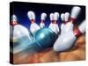 A Bowling Strike-Matthias Kulka-Stretched Canvas