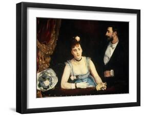 A Box at the Italians' Theatre, 1874-Eva Gonzales-Framed Giclee Print