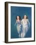 A Boy and Girl Floating, 2004-Lucinda Arundell-Framed Giclee Print