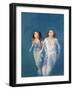 A Boy and Girl Floating, 2004-Lucinda Arundell-Framed Giclee Print