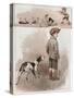 A Boy and His Dog in Trouble for Chasing Chickens-G.L. Stampa-Stretched Canvas