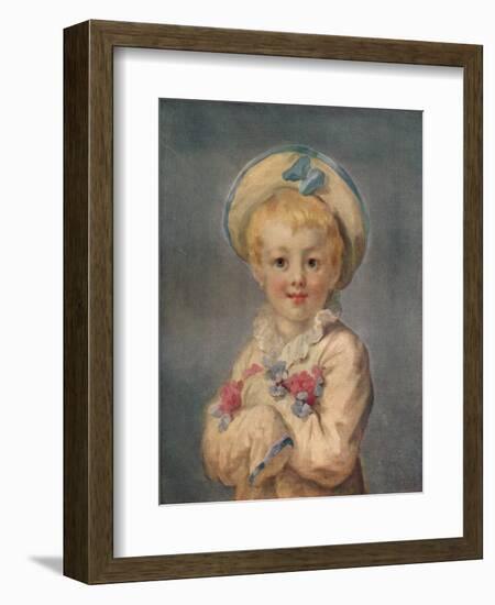 A Boy as Pierrot, c1780. (1911)-Jean-Honore Fragonard-Framed Giclee Print