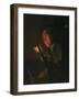 A Boy Blowing on an Ember, 1690s-Godfried Schalken Or Schalcken-Framed Giclee Print