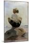 A Boy Crouching on a Rock-Albert Edelfelt-Mounted Giclee Print