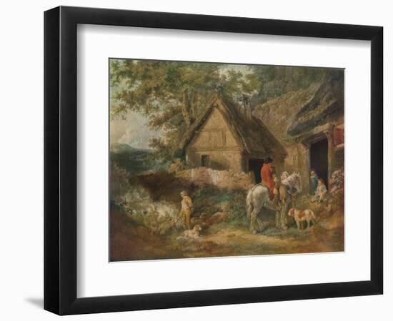 'A Boy Employed Burning The Weeds', 1799-James Ward-Framed Giclee Print