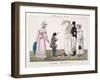 A Boy Entertaining with Dancing Puppets, Plate 84 from 'Le Bon Genre', C.1810-null-Framed Giclee Print