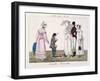 A Boy Entertaining with Dancing Puppets, Plate 84 from 'Le Bon Genre', C.1810-null-Framed Giclee Print