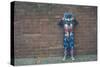 A Boy in a Robot Outfit-Clive Nolan-Stretched Canvas