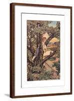 A Boy in a Tree, from 'A Child's Garden of Verses' by Robert Louis Stevenson, Published 1885-Jessie Willcox-Smith-Framed Giclee Print