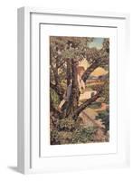 A Boy in a Tree, from 'A Child's Garden of Verses' by Robert Louis Stevenson, Published 1885-Jessie Willcox-Smith-Framed Giclee Print