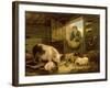 A Boy Looking into a Pig Sty, 1794-George Morland-Framed Giclee Print