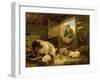 A Boy Looking into a Pig Sty, 1794-George Morland-Framed Giclee Print