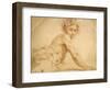 A Boy Looking over His Shoulder-Annibale Carracci-Framed Giclee Print