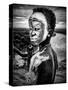 A Boy of the Karo Tribe. Omo Valley (Ethiopia)-Joxe Inazio Kuesta-Stretched Canvas