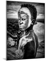 A Boy of the Karo Tribe. Omo Valley (Ethiopia)-Joxe Inazio Kuesta-Mounted Photographic Print