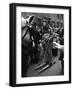 A Boy Roller Skiing in Milan-Walter Mori-Framed Photographic Print