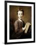 A Boy with a Book, C1740-Jean-Baptiste Perronneau-Framed Giclee Print