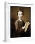 A Boy with a Book, C1740-Jean-Baptiste Perronneau-Framed Giclee Print