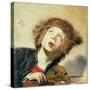 A Boy with a Viol-Frans Hals-Stretched Canvas