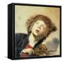 A Boy with a Viol-Frans Hals-Framed Stretched Canvas