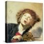 A Boy with a Viol-Frans Hals-Stretched Canvas