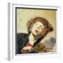 A Boy with a Viol-Frans Hals-Framed Giclee Print