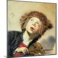 A Boy with a Viol-Frans Hals-Mounted Giclee Print