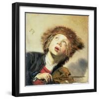 A Boy with a Viol-Frans Hals-Framed Premium Giclee Print