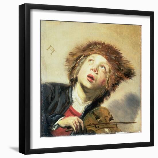 A Boy with a Viol-Frans Hals-Framed Premium Giclee Print