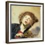 A Boy with a Viol-Frans Hals-Framed Giclee Print