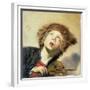 A Boy with a Viol-Frans Hals-Framed Giclee Print