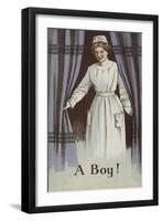 A Boy!-null-Framed Giclee Print