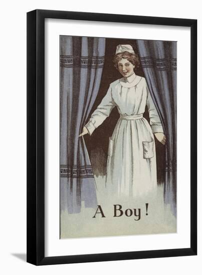 A Boy!-null-Framed Giclee Print