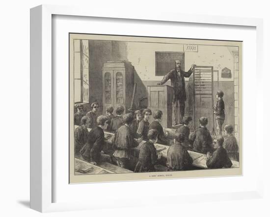 A Boys' School, Berlin-null-Framed Giclee Print