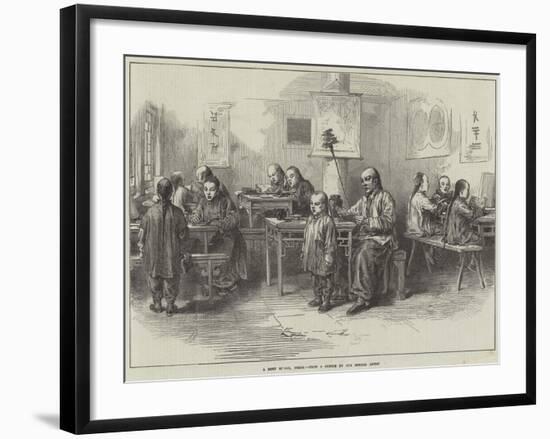 A Boys School, Pekin-Arthur Hopkins-Framed Giclee Print