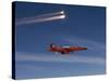 A BQM-74 Target Drone Fires Flares-Stocktrek Images-Stretched Canvas