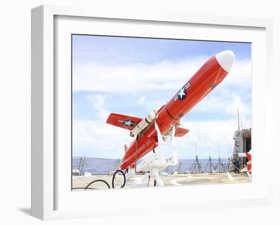 A BQM-74E Chukar Drone Ready for Launch-Stocktrek Images-Framed Photographic Print