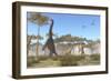 A Brachiosaurus Herd Grazing on Treetops-Stocktrek Images-Framed Art Print