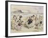 A Bracing Day at the Seaside-John Leech-Framed Giclee Print