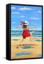 A Bracing Dip-Peter Adderley-Framed Stretched Canvas