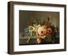 A Branch of Roses with Beetle and Bee, 1741-Rachel Ruysch-Framed Giclee Print