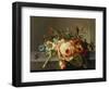 A Branch of Roses with Beetle and Bee, 1741-Rachel Ruysch-Framed Giclee Print