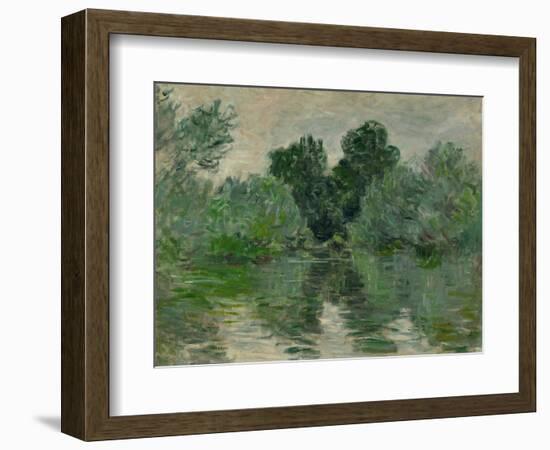 A Branch of the Seine, 1878-Claude Monet-Framed Giclee Print