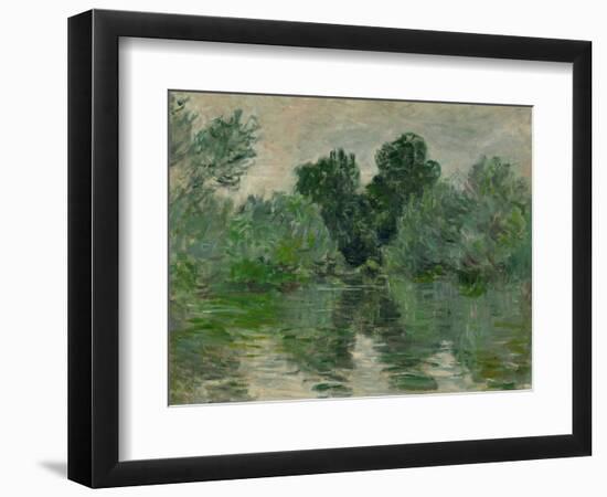 A Branch of the Seine, 1878-Claude Monet-Framed Giclee Print