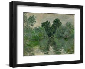 A Branch of the Seine, 1878-Claude Monet-Framed Giclee Print