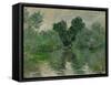 A Branch of the Seine, 1878-Claude Monet-Framed Stretched Canvas