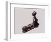 A brass weight which was used for weighing gold dust-null-Framed Giclee Print