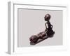 A brass weight which was used for weighing gold dust-null-Framed Giclee Print