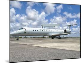 A Brazilian Air Force Embraer E-99 at Recife Air Force Base, Brazil-Stocktrek Images-Mounted Photographic Print